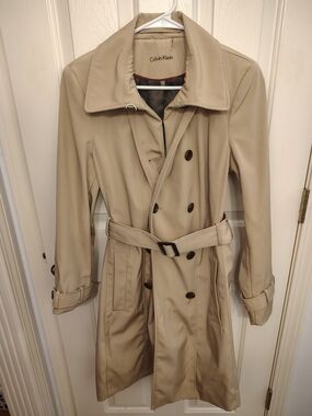Calvin Klein Women's Beige Trench Coat